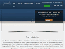 Tablet Screenshot of pewupholsteryinc.com